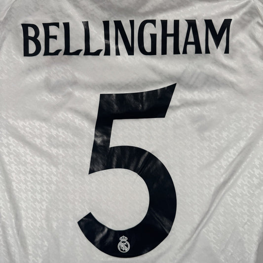 BELLINGHAM 5 Real Madrid 2024/2025 Home Football Shirt  XL