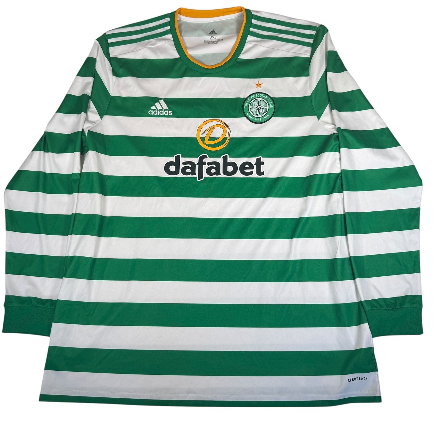 Celtic 2020/2021 Home Long Sleeve Football Shirt  2XL XXL