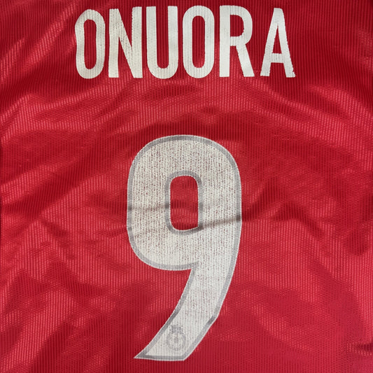 ONUORA 9 Swindon Town 1999/2000 Home Football Shirt  Small