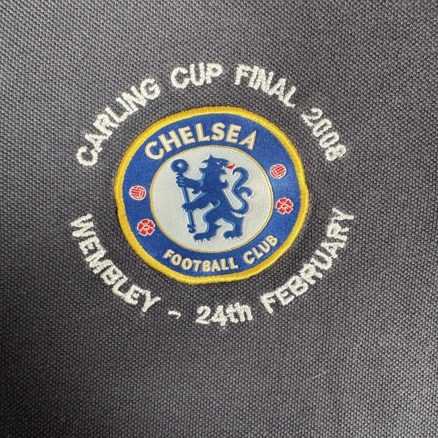 Chelsea 2008/2009 Carling Cup Final Training Polo Shirt Large