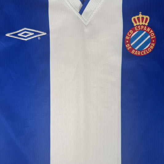 RCD Espanyol 2002/2003/2004 Home Football Shirt  XL