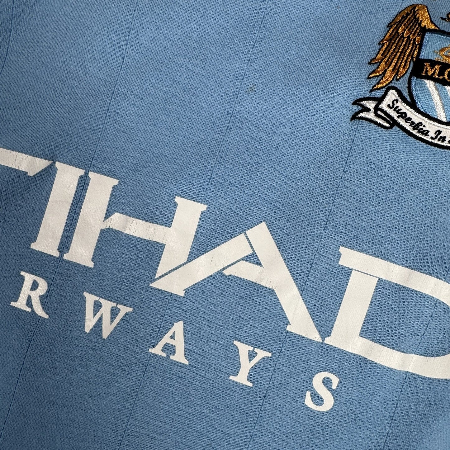 BALOTELLI 45 Manchester City 2010/2011 Home Football Shirt Medium