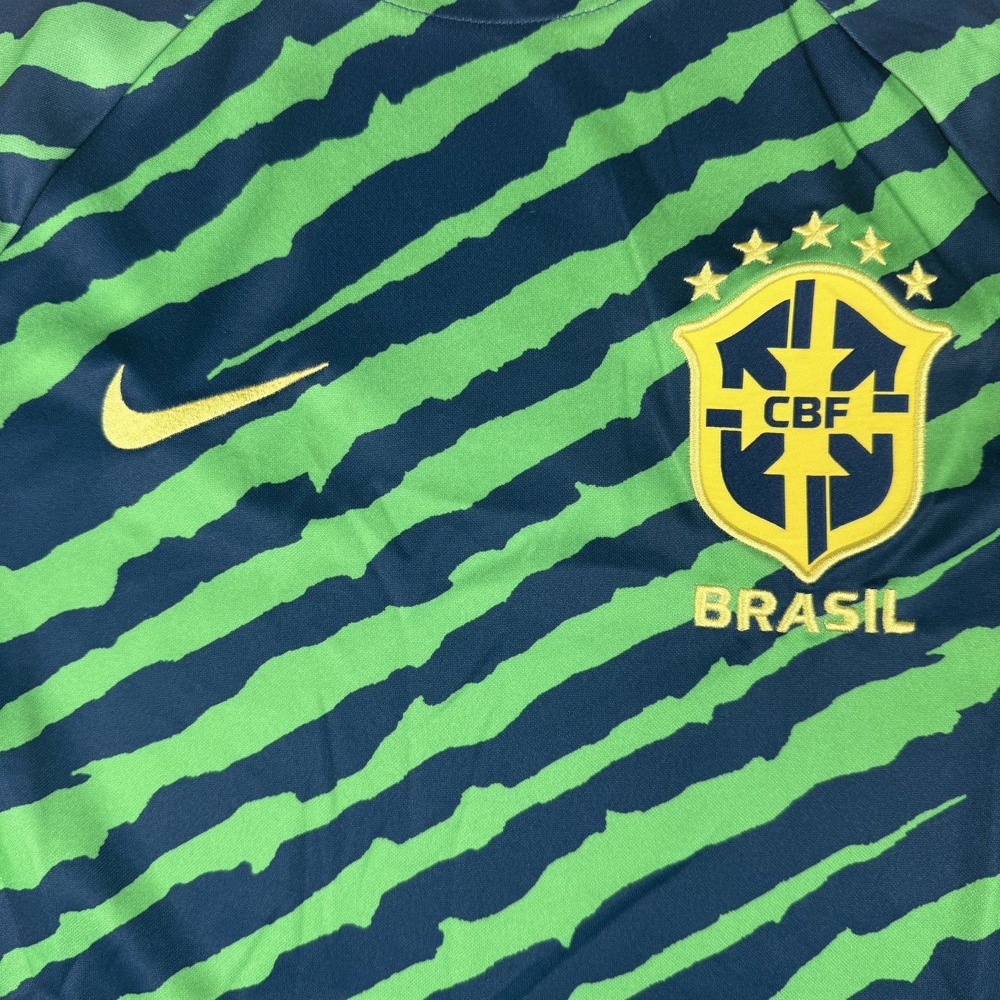 Brazil 2022/2023 Pre-Match Training Football Shirt  Medium