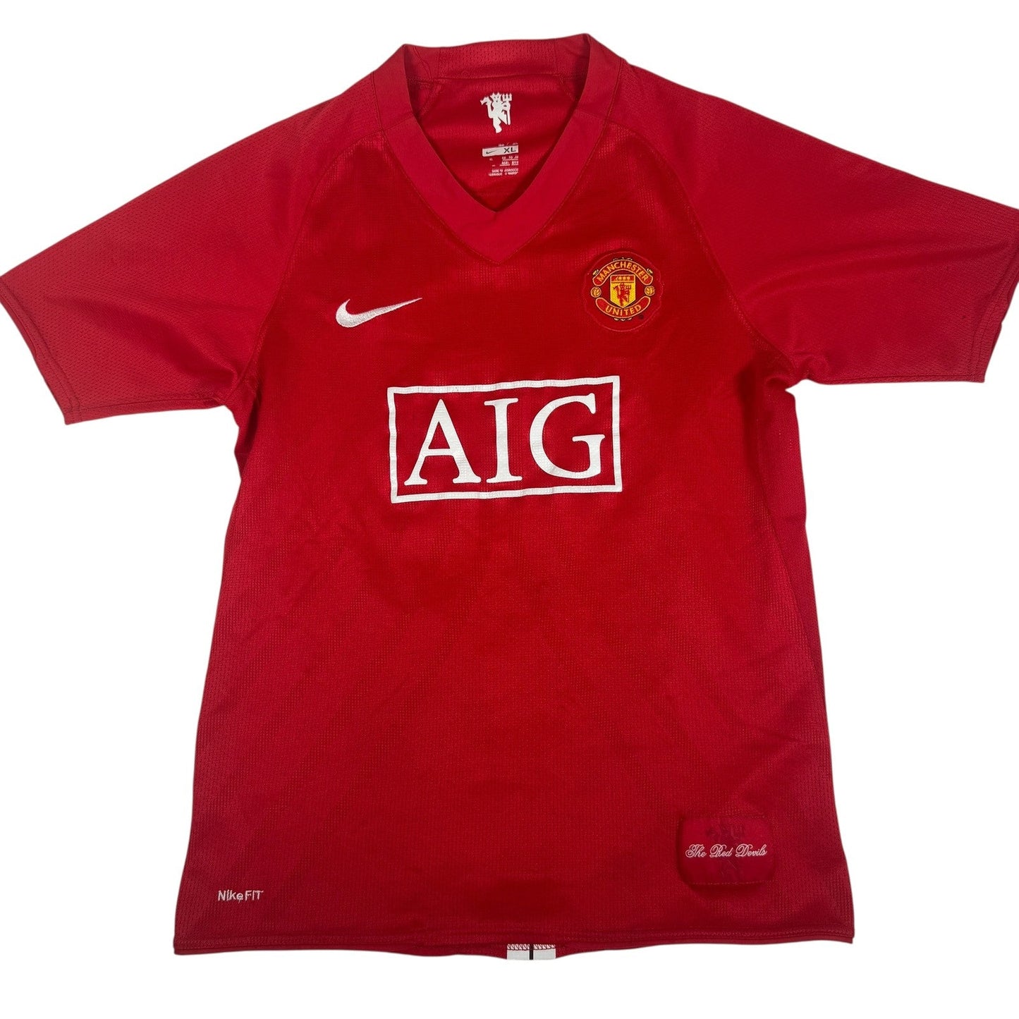 ROONEY 10 Manchester United 2007/2008/2009 Home Football Shirt Childs XL