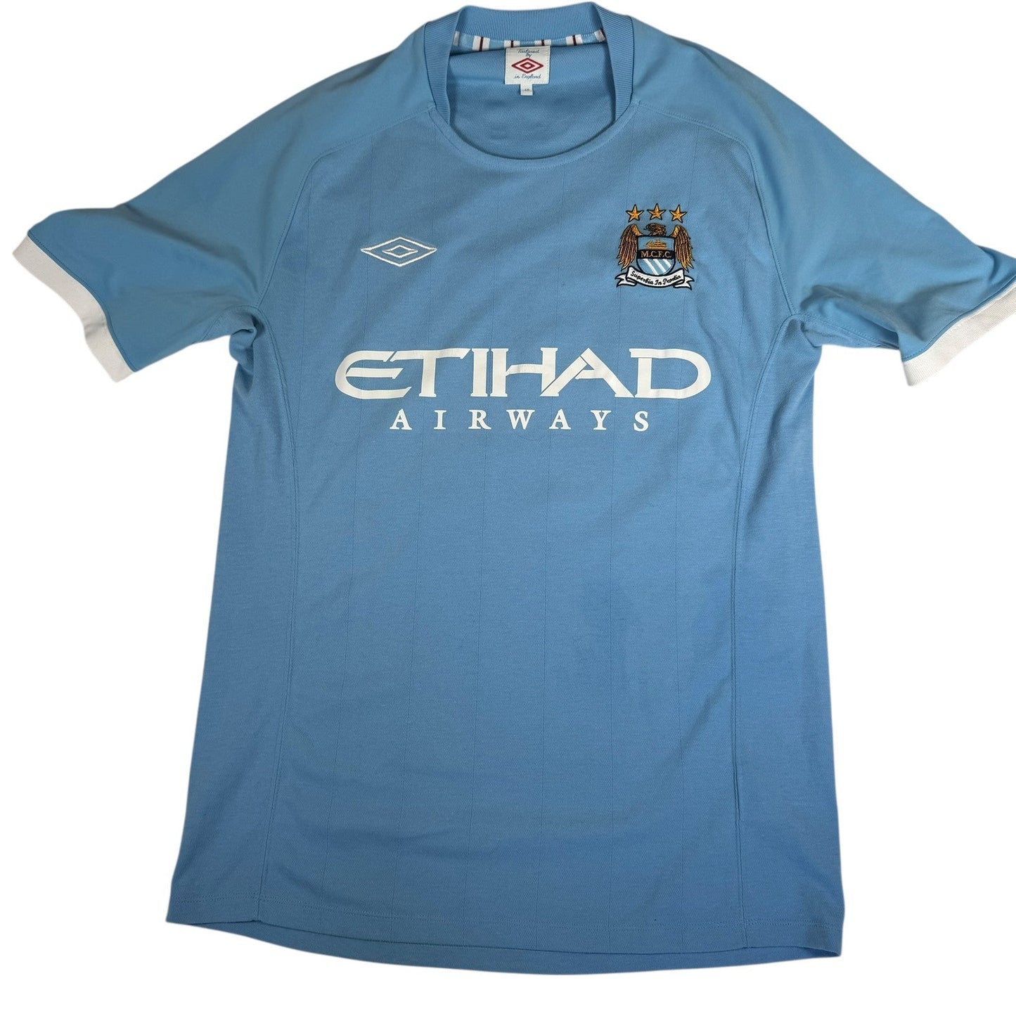 BALOTELLI 45 Manchester City 2010/2011 Home Football Shirt Medium