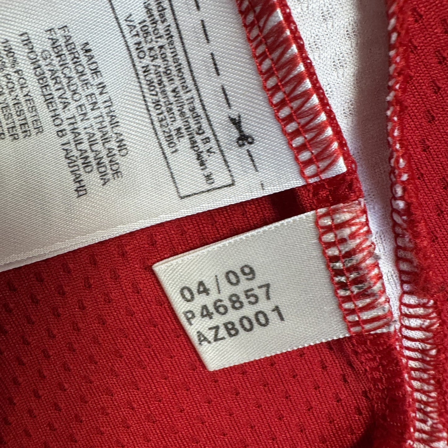 Middlesbrough 2009/2010 Home Long Sleeve Football Shirt  Medium