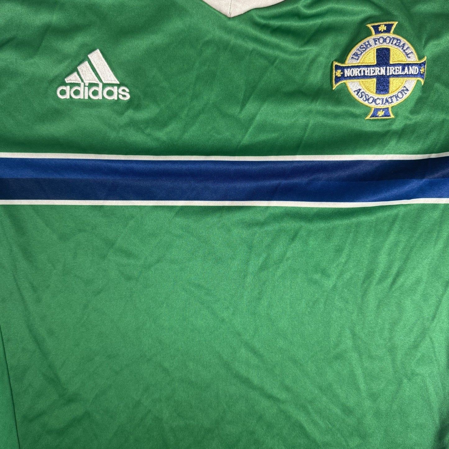 Northern Ireland 2016/2017/2018 Home Football Shirt  Large