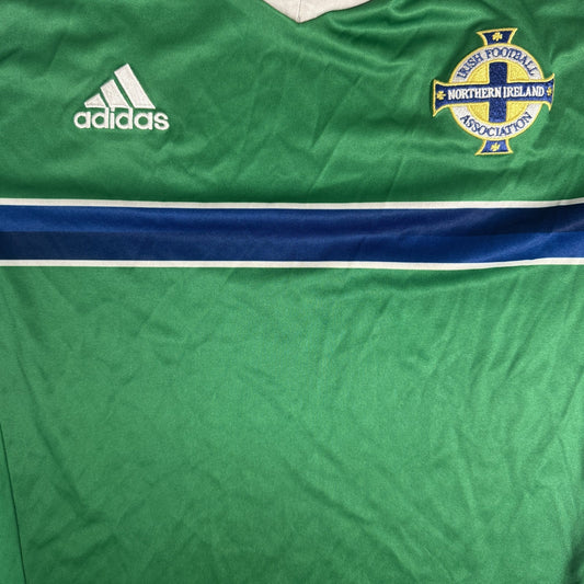 Northern Ireland 2016/2017/2018 Home Football Shirt  Large