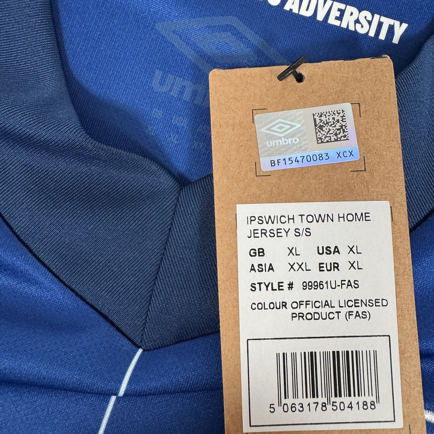 Ipswich Town 2024/2025 Home Football Shirt  XL BNWT