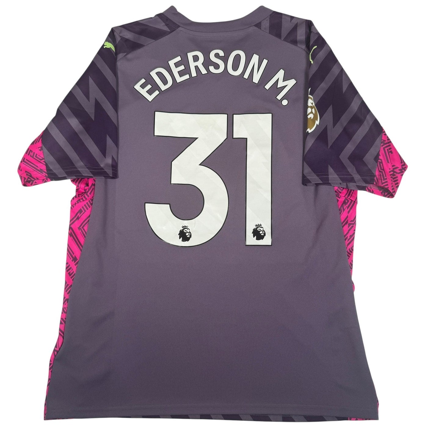 EDERSON 31 Manchester City 2023/2024 Goalkeeper Football Shirt Large