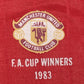 Manchester United 1983/1984 FA Cup Winners Home Football Shirt Medium
