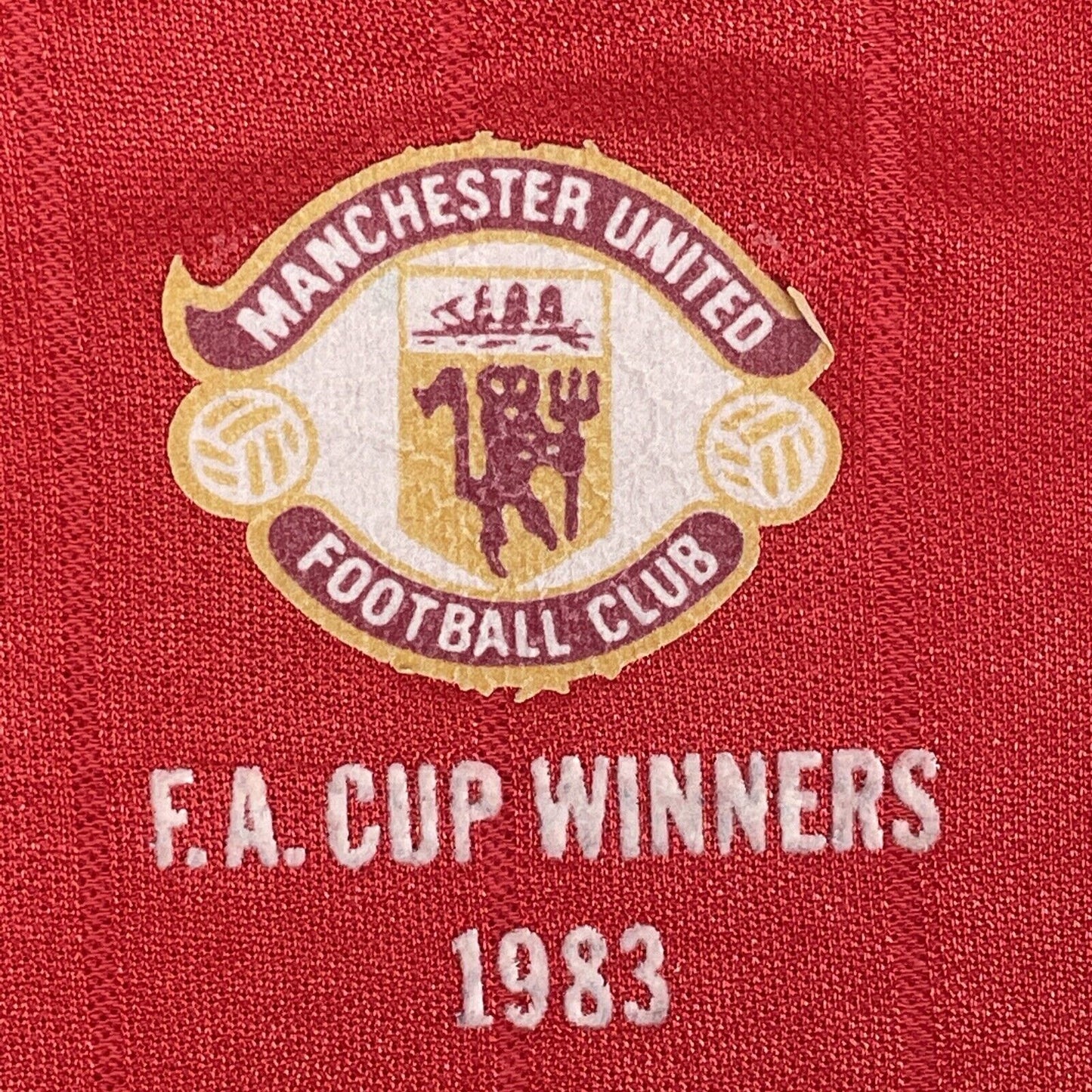Manchester United 1983/1984 FA Cup Winners Home Football Shirt Medium