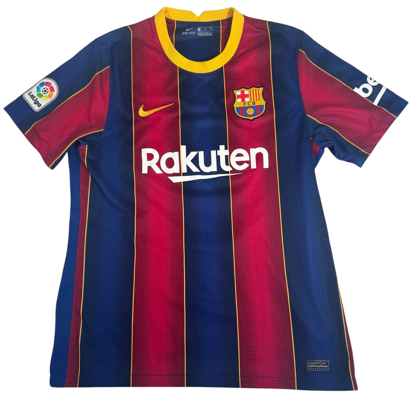 MESSI 10 Barcelona 2020/2021 Home Football Shirt  Large