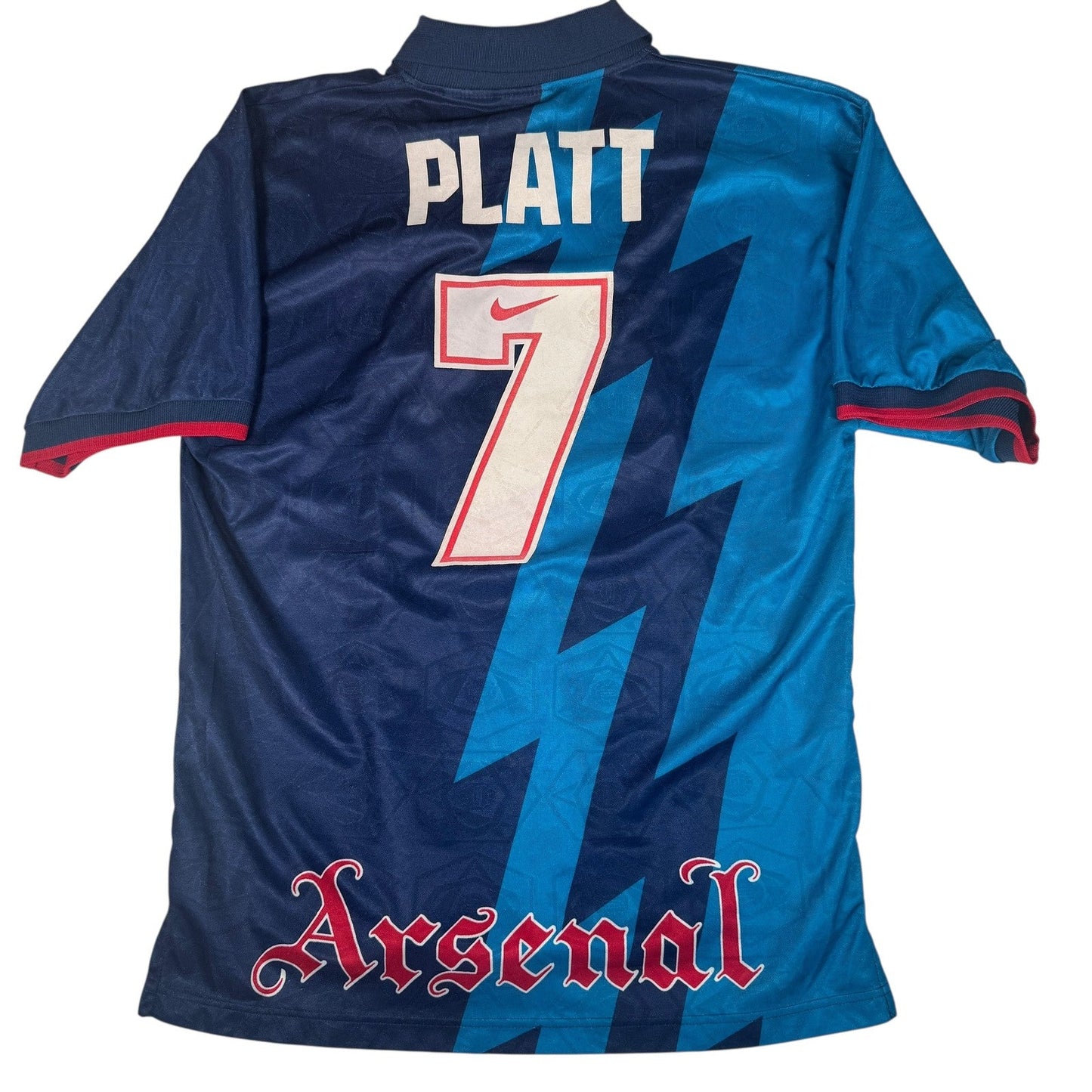 PLATT 7 Arsenal 1995/1996 Away Football Shirt  Large