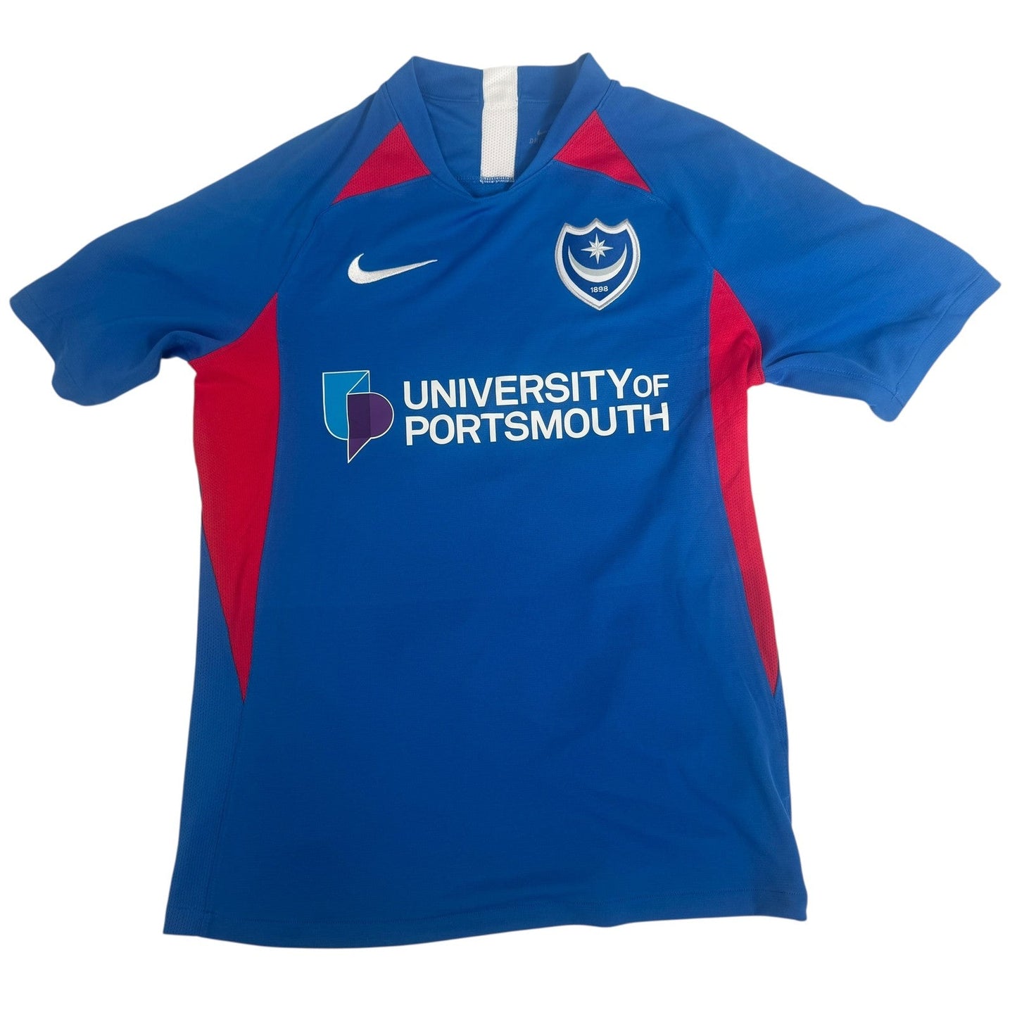 MARQUIS 10 Portsmouth 2019/2020 Home Football Shirt Match Worn Signed Medium COA