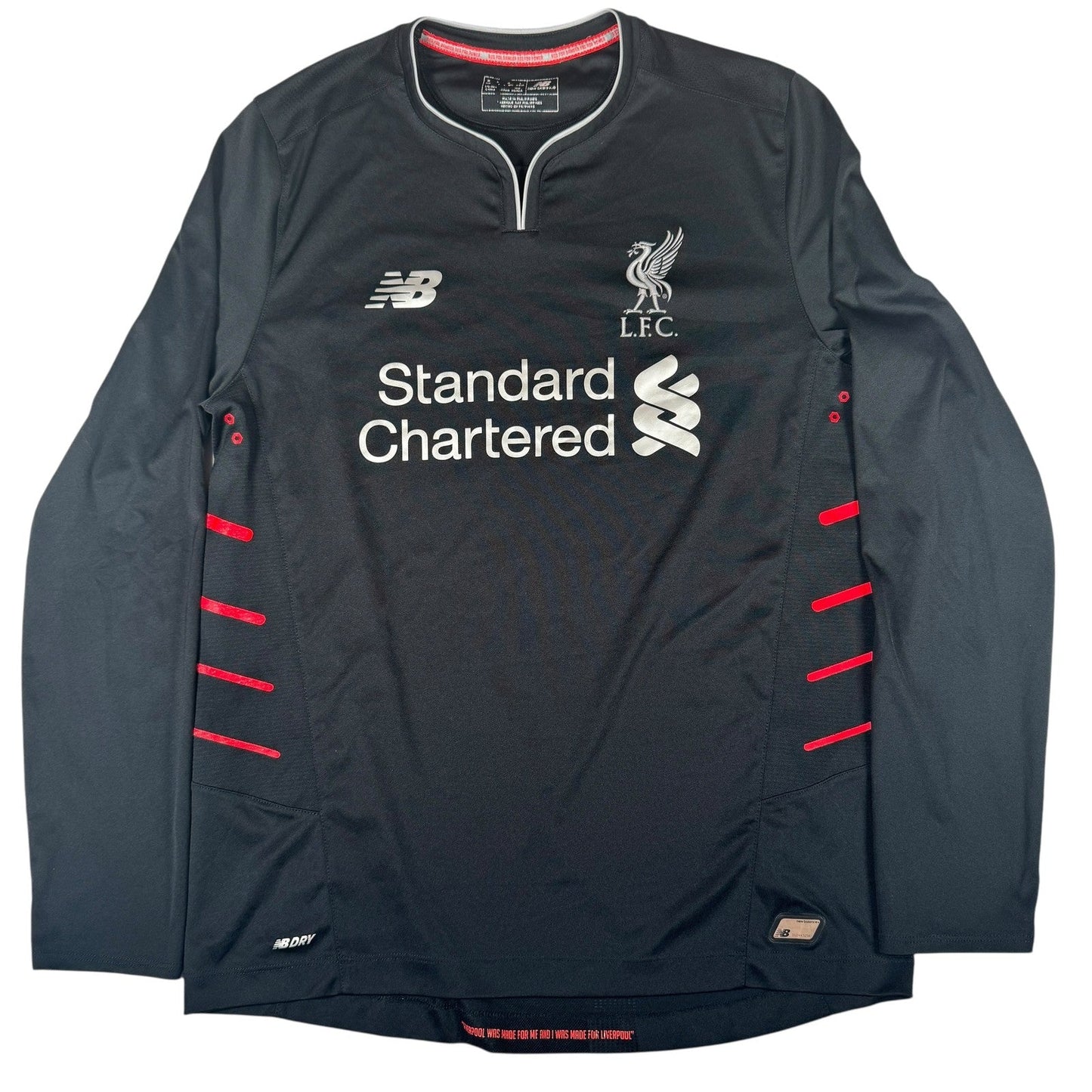 Liverpool 2016/2017 Away Long Sleeve Football Shirt  Medium