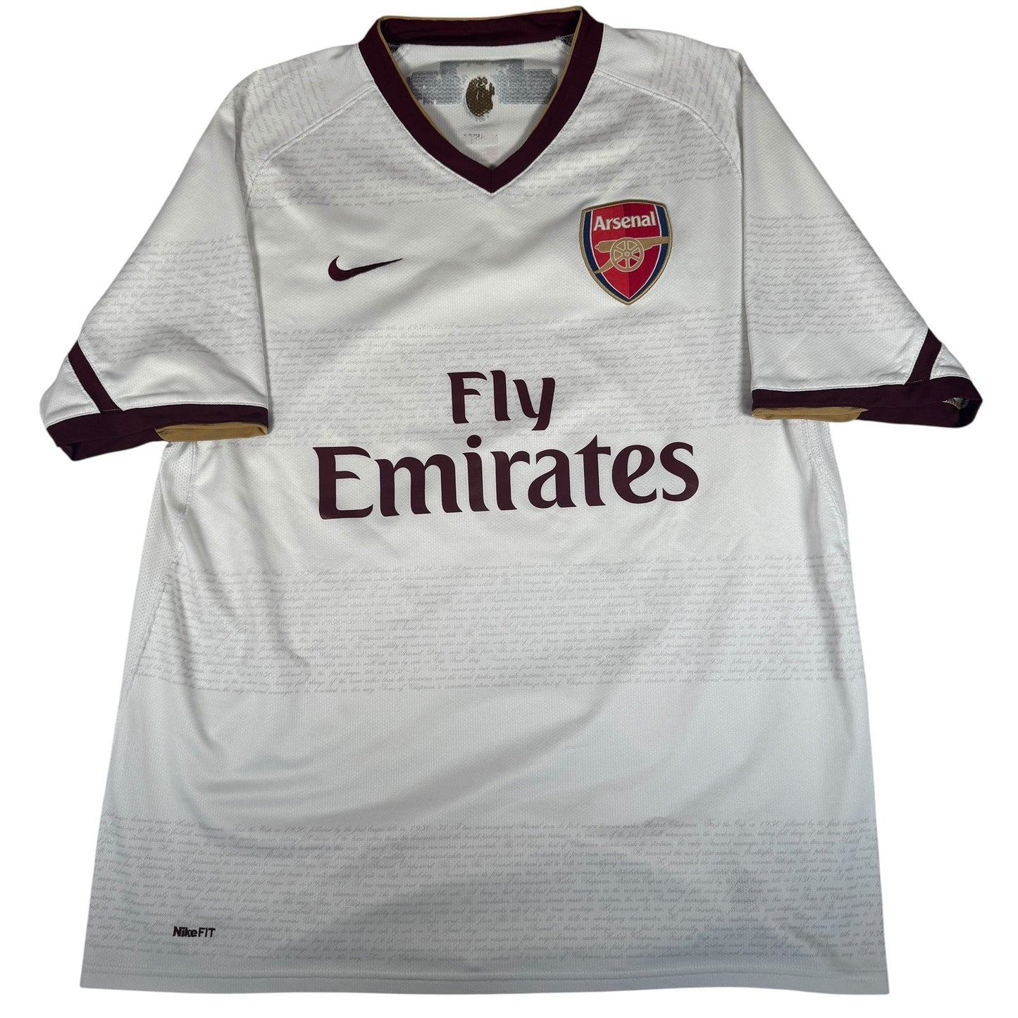 Arsenal 2007/2008/2009 Away Third Football Shirt  Large