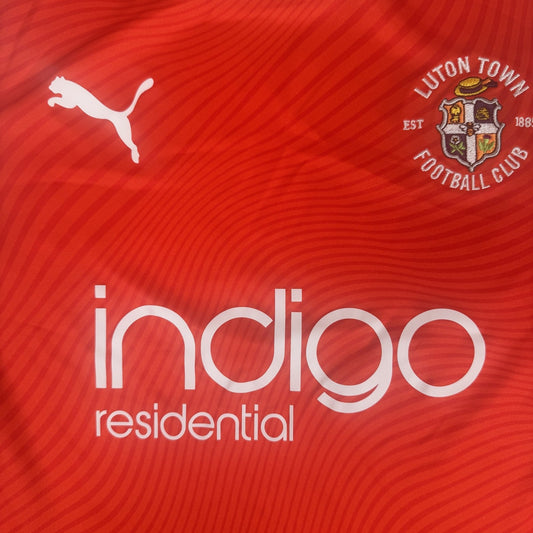 Luton Town 2019/2020 Home Football Shirt  Medium