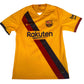 Barcelona 2019/2020 Yellow Away Football Shirt  Medium