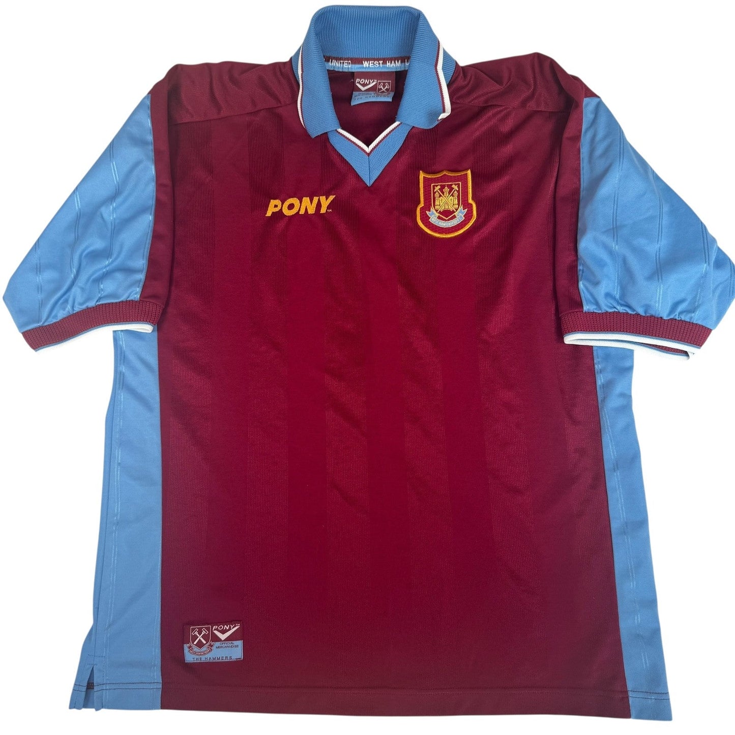 West Ham United 1997/1998 Home Football Shirt  XL