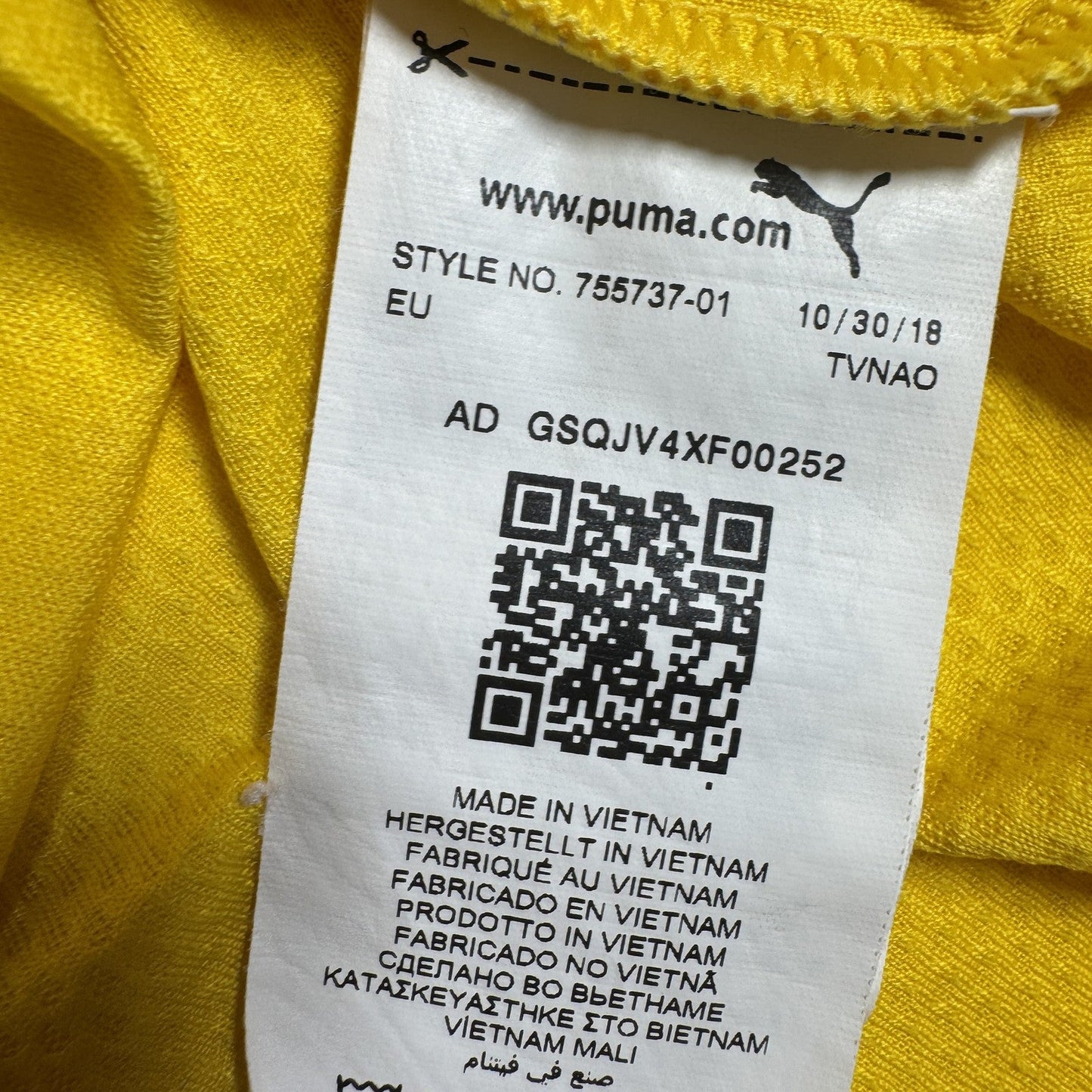 Borussia Dortmund 2019/2020 Home Football Shirt  Medium