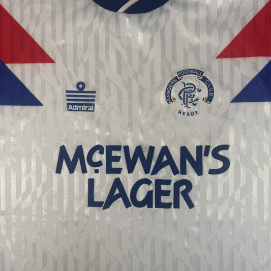 Rangers 1990/1991/1992 Away Football Shirt  Medium