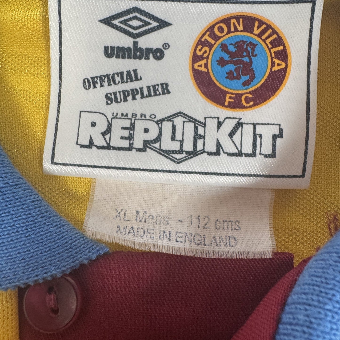 Aston Villa 1991/1992/1993 Third Football Shirt  XL