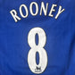 ROONEY 8 Manchester United 2005/2006 Away Football Shirt Large