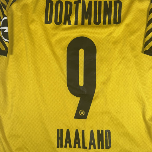 HAALAND 9 Borussia Dortmund 2021/2022 Home Football Shirt  XL