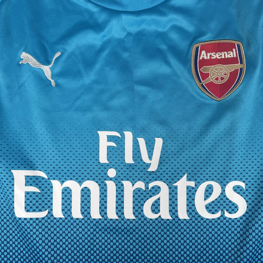 Arsenal 2017/2018 Away Long Sleeve Football Shirt  Large