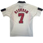 BECKHAM 7 England 1998/1999/2000 Home Football Shirt  Medium