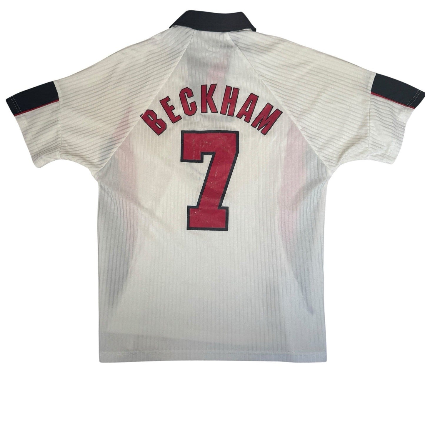 BECKHAM 7 England 1998/1999/2000 Home Football Shirt  Medium