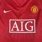 Manchester United 2007/2008/2009 Home Football Shirt  XL