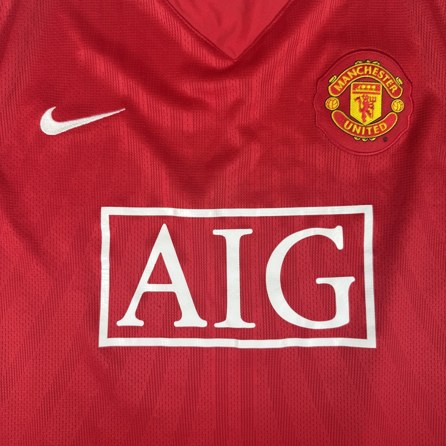 Manchester United 2007/2008/2009 Home Football Shirt  XL