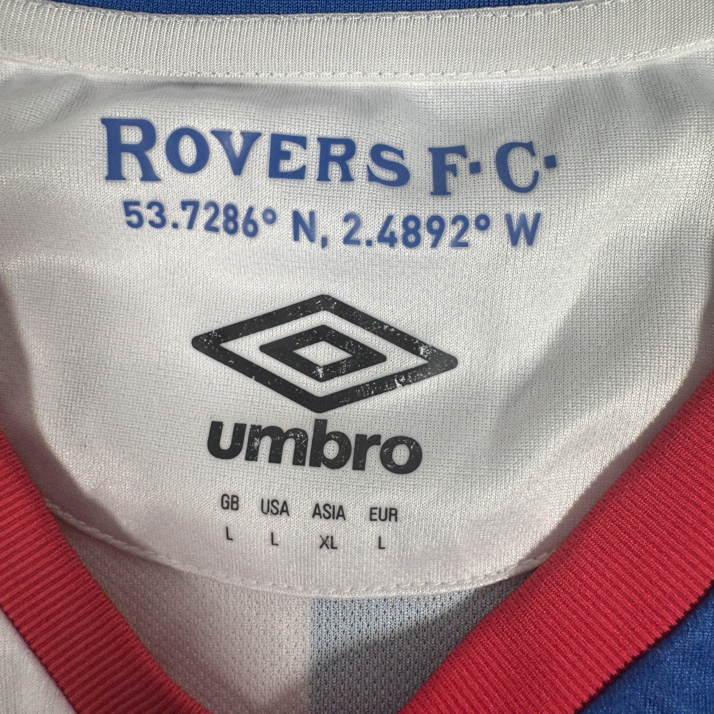 Blackburn Rovers 2016/2017 Home Football Shirt  Large