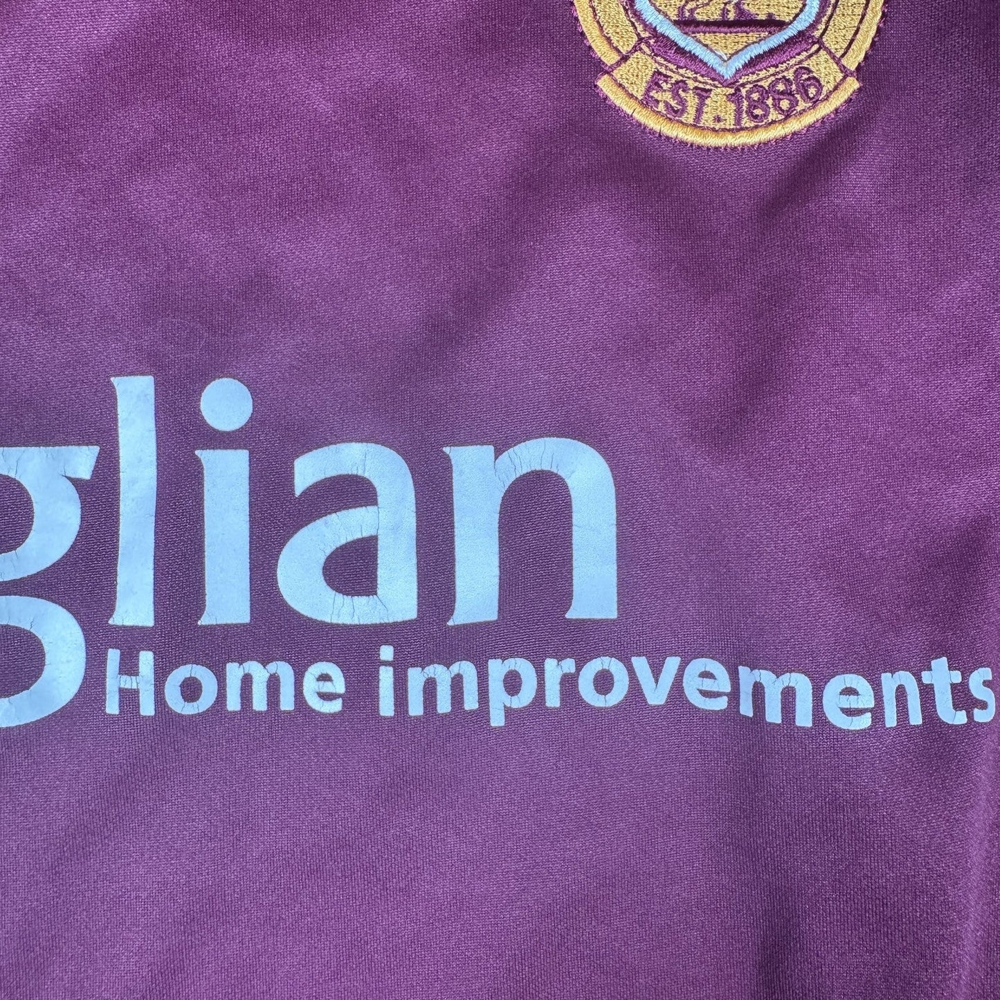 Motherwell 2006/2007 Away Long Sleeve Football Shirt  Medium