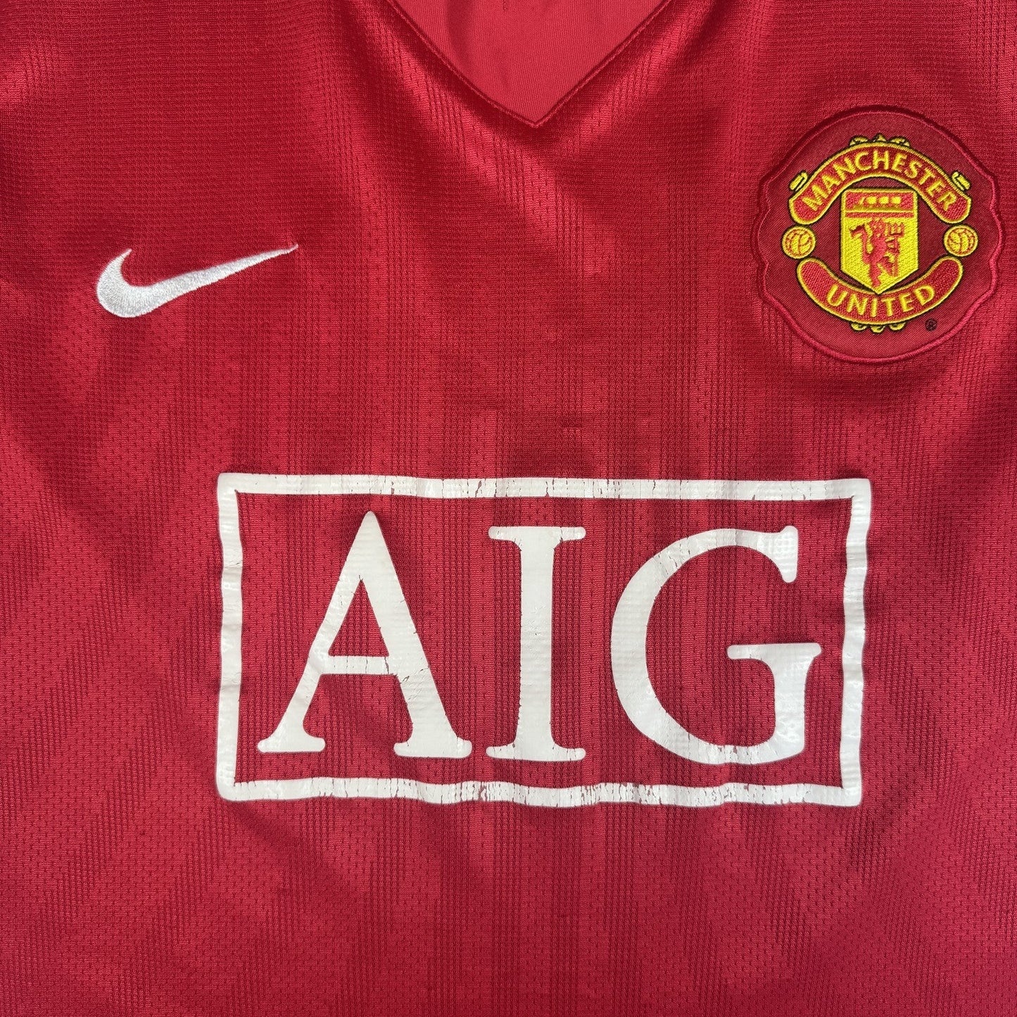 Manchester United 2007/2008/2009 Home Football Shirt  XL