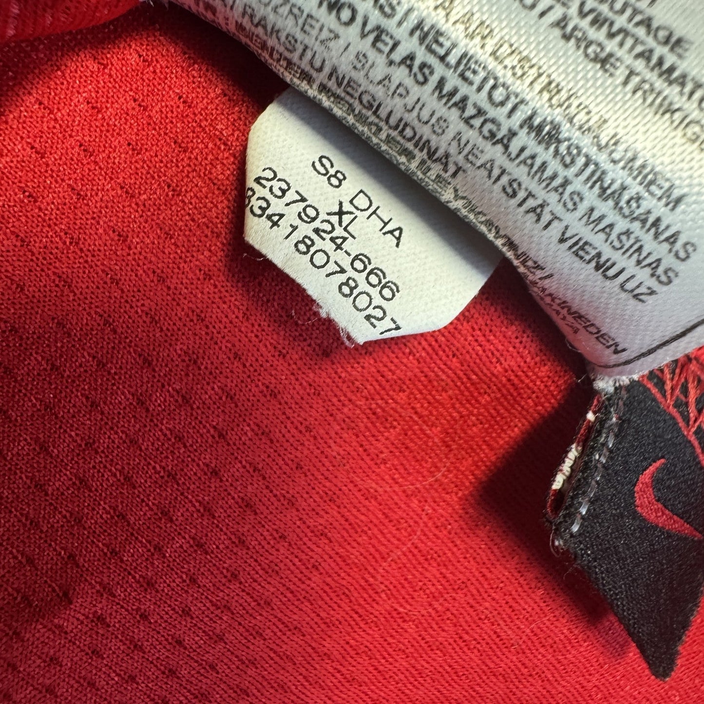 Manchester United 2007/2008/2009 Home Football Shirt  XL