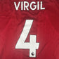 VIRGIL 4 Liverpool 2019/2020 Home Football Shirt  XL