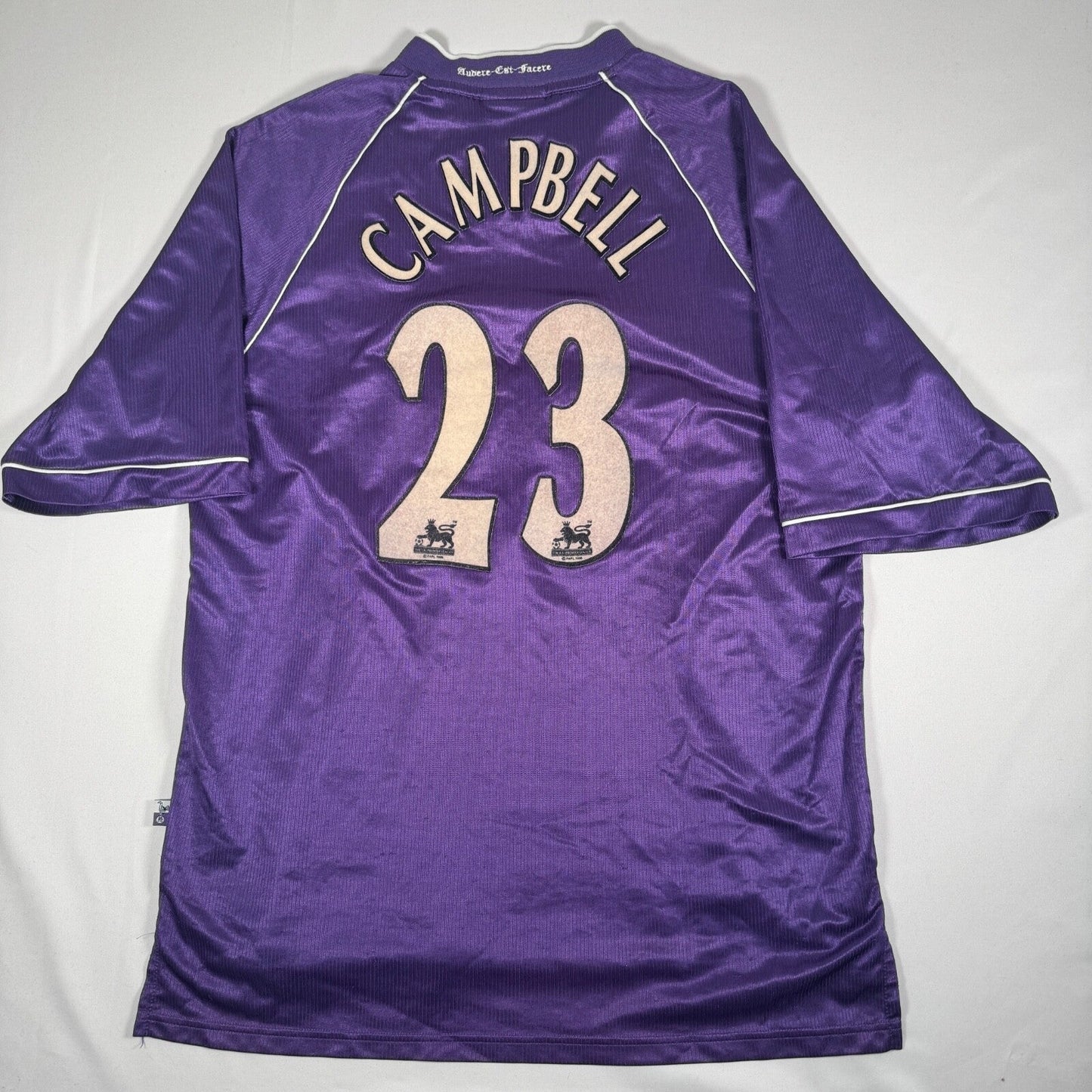 CAMPBELL 23 Tottenham Hotspur 1998/ 1999 Away Football Shirt Large