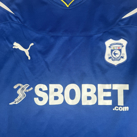 Cardiff City 2010/2011 Home Football Shirt  XL