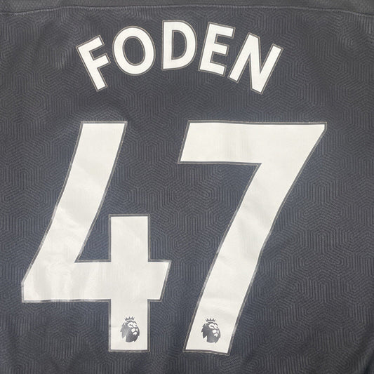 FODEN 47 Manchester City 2020/2021 Away Football Shirt Player Spec Medium