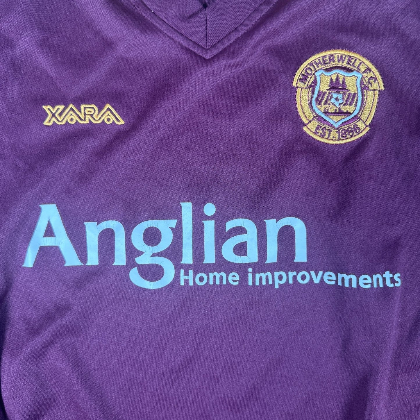 Motherwell 2006/2007 Away Long Sleeve Football Shirt  Medium