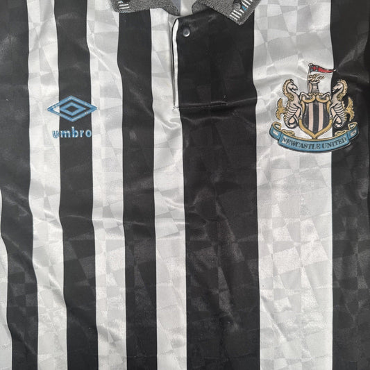 Newcastle United 1990/1991/1992/1993 Home Football Shirt Men’s XL