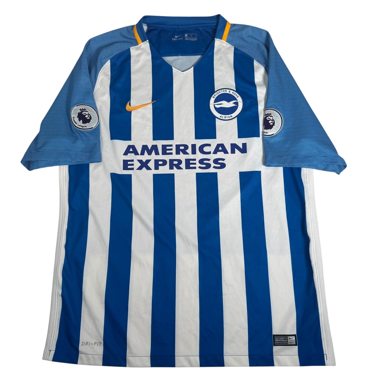 Brighton & Hove Albion 2017/2018 Home Football Shirt  XL