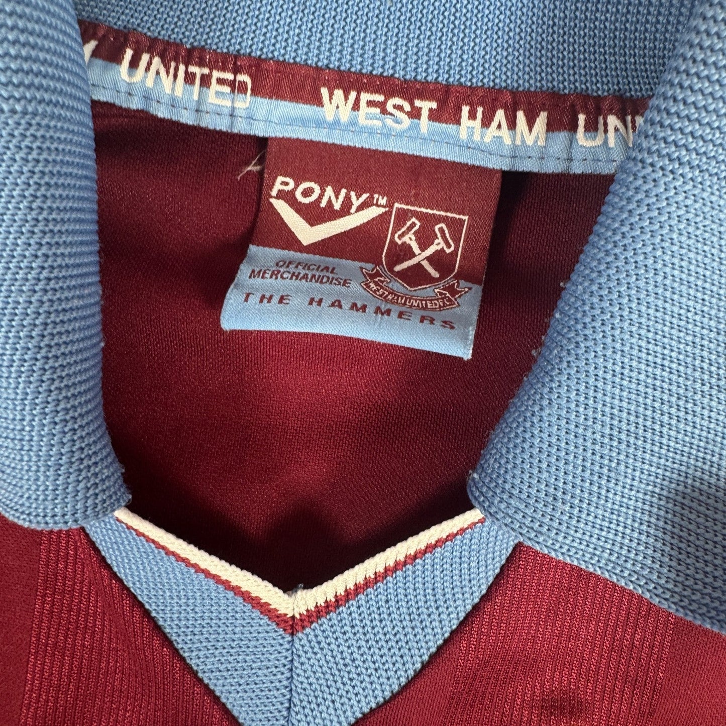 West Ham United 1997/1998 Home Football Shirt  XL