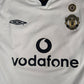 Manchester United 2001/2002 Away Football Shirt Long Sleeve  Medium