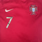 RONALDO 7 Portugal 2018/2019/2020 Home Football Shirt  Medium