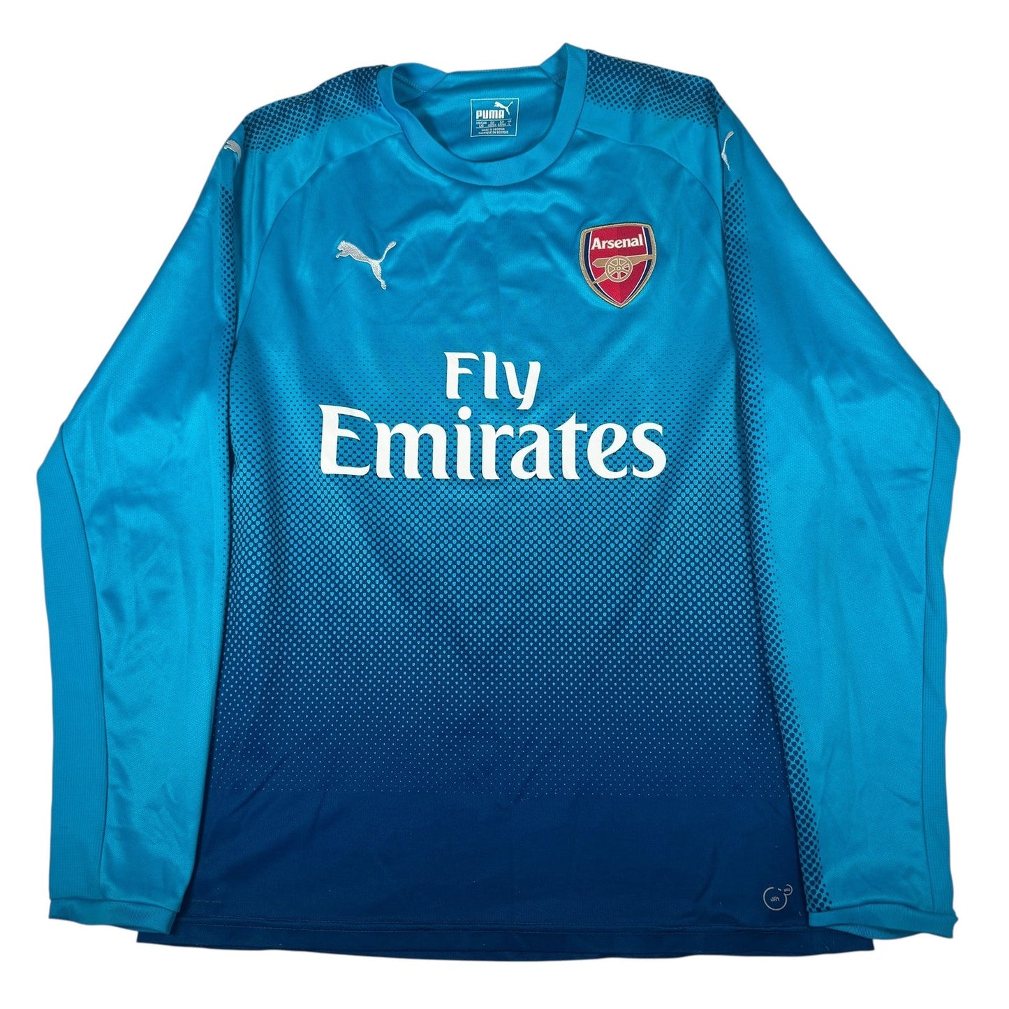 Arsenal 2017/2018 Away Long Sleeve Football Shirt  Large