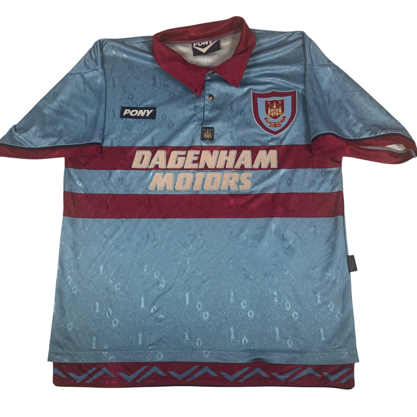 West Ham United 1995/1996/1997 Away Third Football Shirt Large